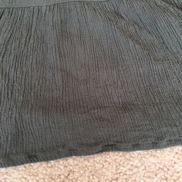 F21 Olive Peplum Spaghetti Strap Racerback Tank -S - Picture 4 of 4